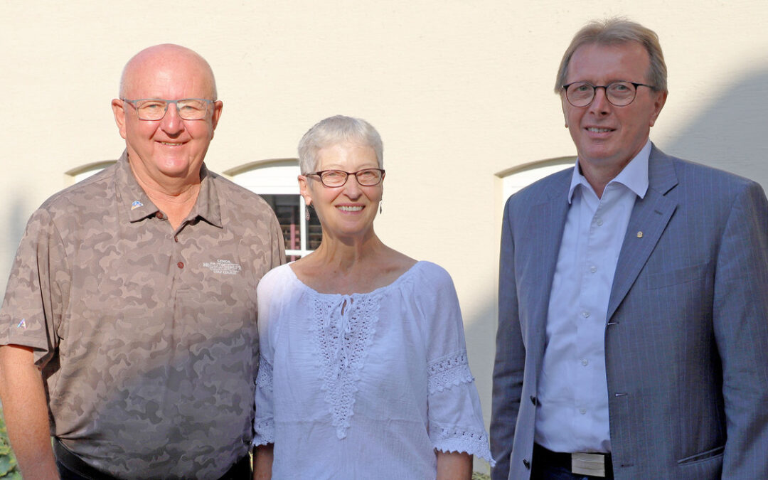 Robert und Gayle Landwehr aus Astoria besuchten Walldorf