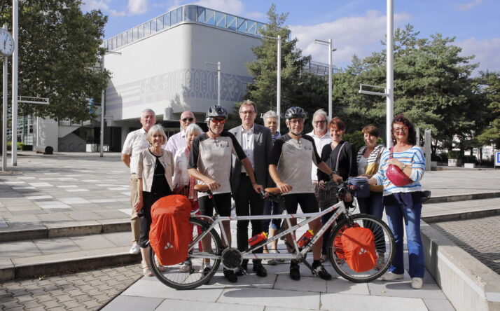 Mit dem Tandem von Saint-Max nach Walldorf