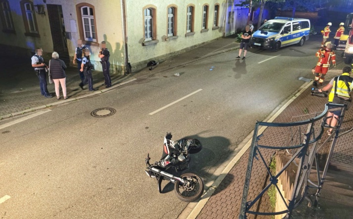 Rettigheim – Schwerer Motorradunfall in der Malscher Straße (Update)