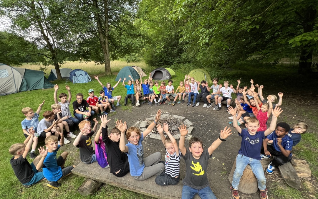 Parkoursportler vom Skiclub Wiesloch im Zeltlager