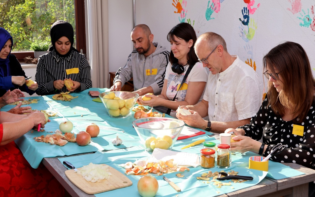 Teilnehmer kochten im Begegnungshaus Walldorf leckere Suppe