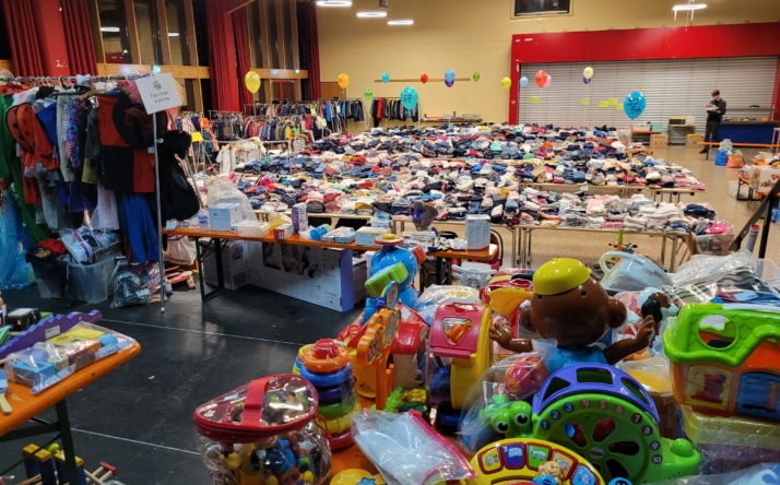 Helfertreffen des Wieslocher Kinderkleider- und Spielwarenmarkts