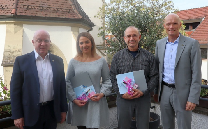 Dienstjubiläen im Wieslocher Rathaus