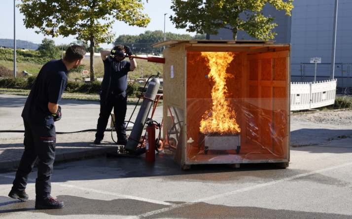 Jahreshauptübung und Hauptversammlung der Werkfeuerwehr Heidelberger Druckmaschinen AG