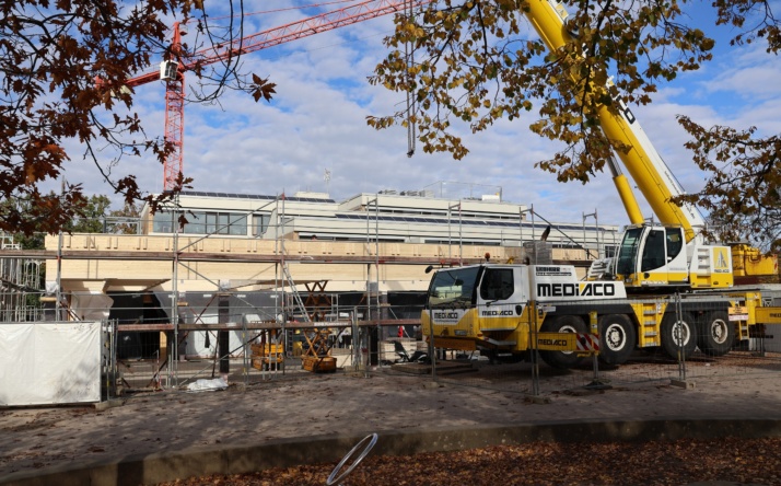 Gute Fortschritte auf der Baustelle Waldschule Walldorf