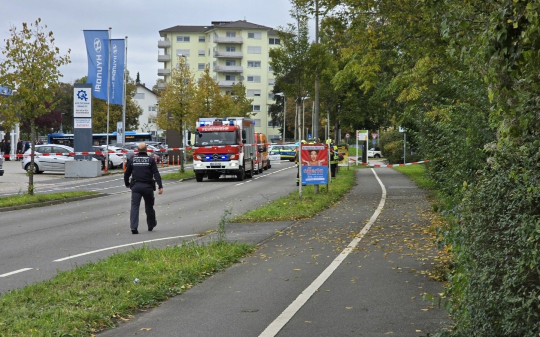 Wiesloch: Evakuierung und Straßensperrung im Zusammenhang mit Bauarbeiten