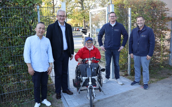 Barrierefreier Zugang auf die Mint-Terrasse