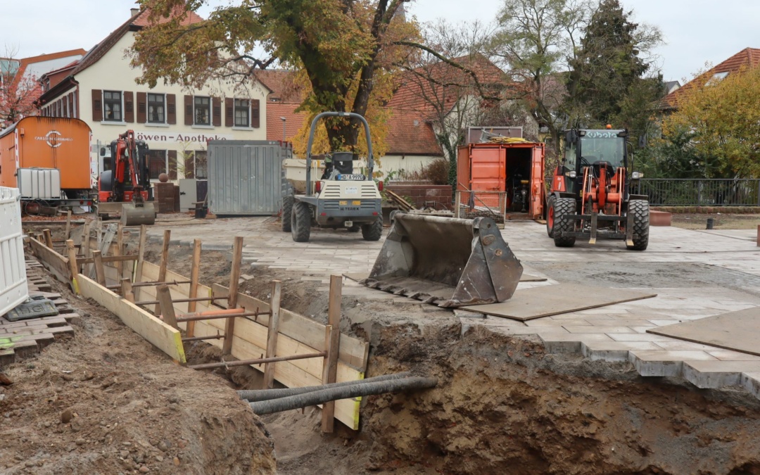 Zwischenstand Umgestaltung Hauptstraße/ Ringstraße im November