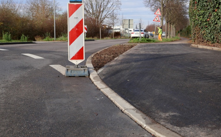 Walldorf: Baumaßnahmen am Mühlwegkreisel abgeschlossen