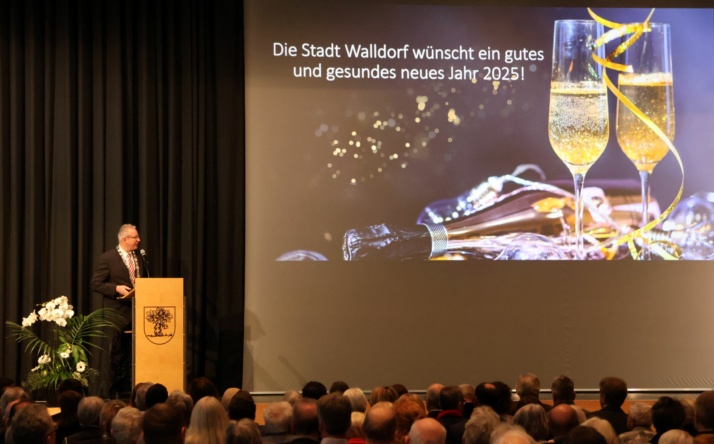 Gut besuchter Neujahrsempfang der Stadt Walldorf mit Ansprache von Bürgermeister Renschler