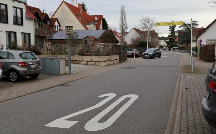 Walldorf: Geschwindigkeitsmess-Anlage im Schlossweg wird erneuert