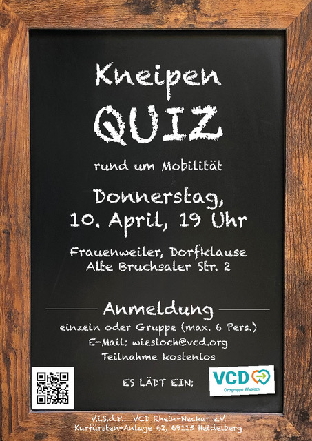 Zweites Wieslocher Kneipenquiz