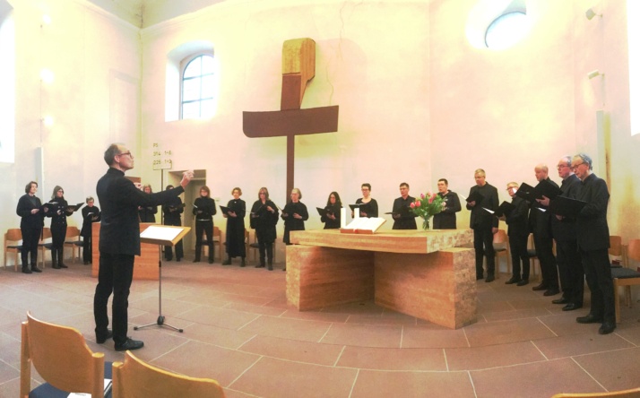 Heidelberger Motettenchor singt „Tristis est anima mea“ in Wiesloch